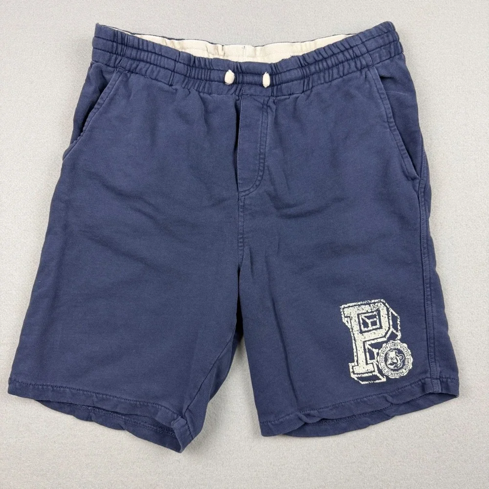 Polo Ralph Lauren Youth XL (18-20) Navy Blue Bear Mascot French Terry Uni Shorts